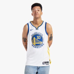 Maillot de basket-ball 2023-24 Golden State Warriors Stephen Curry #30 Swingman Association Edition Maillot blanc blanc 695872