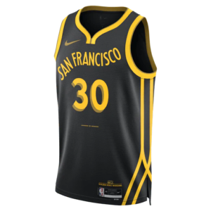 Maillot de basket-ball 2023-24 Golden State Warriors Stephen Curry #30 Swingman City Edition Maillot noir 697243