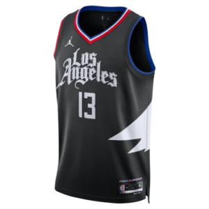 Maillot de basket-ball 2023-24 Los Angeles Clippers Paul George #13 Swingman Statement Edition Maillot noir 699524