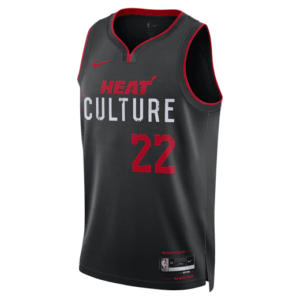 Maillot de basket-ball 2023-24 Miami Heat Jimmy Butler #22 Swingman City Edition Maillot noir 697263