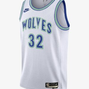 Maillot de basket-ball 2023-24 Minnesota Timberwolves Karl-Anthony Towns #32 Swingman Hardwood Classics Maillot blanc 695675