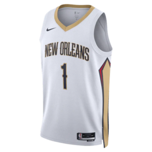 2023-24 New Orleans Pelicans Zion Williamson #1 Swingman Association Edition Maillot blanc Maillot de basket-ball 699506