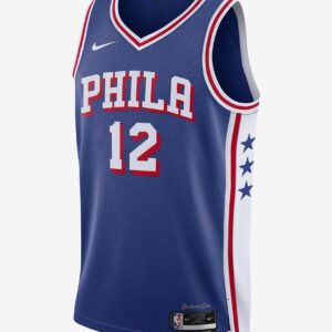 Maillot de basket-ball 2023-24 Philadelphia 76ers Tobias Harris #12 Swingman Icon Edition Maillot Bleu Crème 695587