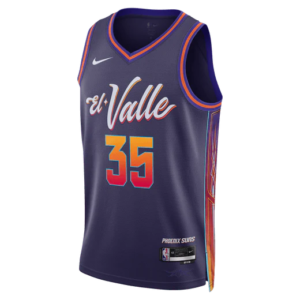 Maillot de basket-ball 2023-24 Phoenix Suns Kevin Durant #35 Swingman City Edition Maillot violet blanc 697121