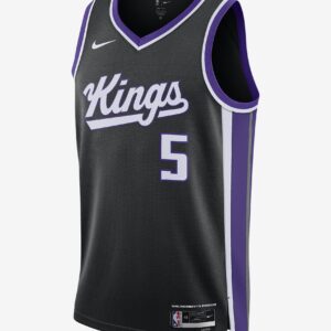 Maillot de basket-ball 2023-24 Sacramento Kings De'aaron Fox #5 Swingman Statement Edition Field Purple Jersey 695719