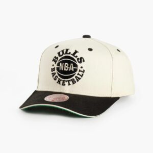 Casquette Snapback NBA Mitchell & Ness Chicago Bulls Pro Crown Blanc 697870
