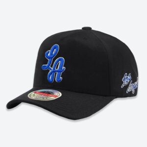 Mitchell & Ness Los Angeles Lakers Hardwood Classics Script Classic Stretch NBA Snapback Chapeau Blanc 698409