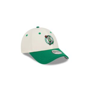 New Era Boston Celtics 9FORTY Casquette NBA Snapback bicolore pour jeunes Blanc 697475