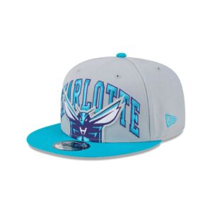 New Era Charlotte Hornets 2024 Tip Off 9FIFTY NBA Snapback Casquette Gris 697542