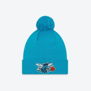 New Era Charlotte Hornets City Edition Mixtape Pom Knit NBA Bonnet Turquoise 697507