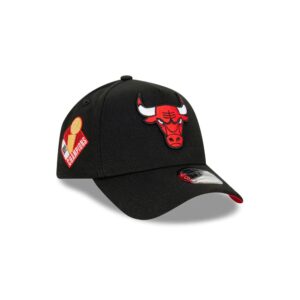 New Era Chicago Bulls 9FORTY A-Frame Champs NBA Snapback Casquette Noir 697662