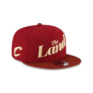 New Era Cleveland Cavaliers 9FIFTY 2024 City Edition NBA Snapback Casquette Rouge 697957