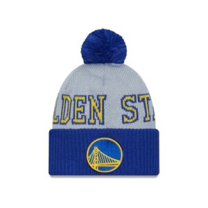New Era Golden State Warriors 2024 Tip Off Pom Knit NBA Bonnet Gris 698128