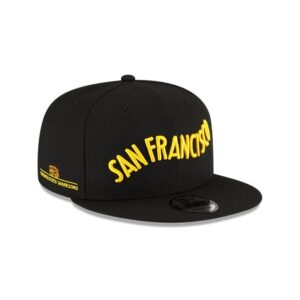 Casquette Snapback NBA New Era Golden State Warriors 9FIFTY Alternate 2024 City Edition Noir 698104