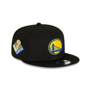 New Era Golden State Warriors Champs 9FIFTY NBA Snapback Chapeau Noir 698088