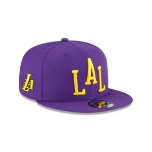 New Era Los Angeles Lakers 9FIFTY Alternate 2024 City Edition NBA Snapback Casquette Violet 698309