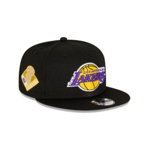 New Era Los Angeles Lakers Champs 9FIFTY NBA Snapback Chapeau Noir 698349