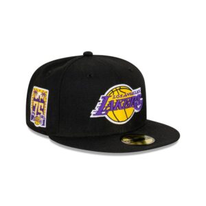New Era Los Angeles Lakers Commémorative 59FIFTY NBA Casquette Ajustée Noir 698612