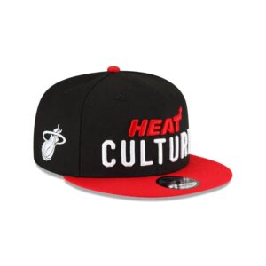 New Era Miami Heat 9FIFTY 2024 City Edition NBA Snapback Casquette Noir 698555