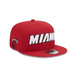 New Era Miami Heat 9FIFTY 2024 Statement Edition NBA Snapback Casquette Rouge 698571