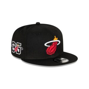 New Era Miami Heat Commémorative 59FIFTY NBA Casquette Ajustée Noir 698634