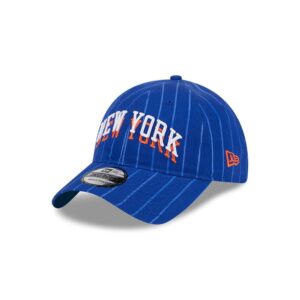New Era New York Knicks 9TWENTY 2024 City Edition NBA Strapback Casquette Bleu 699026