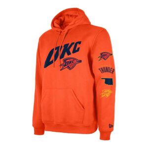 New Era Oklahoma City Thunder 2024 City Edition NBA Sweat à capuche Orange 699911