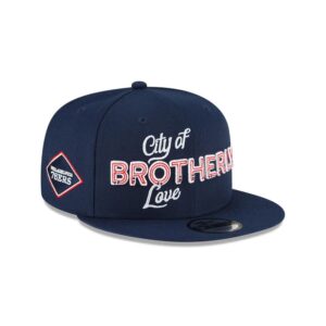 Casquette Snapback NBA New Era Philadelphia 76ers 9FIFTY 2024 City Edition Noir 698905