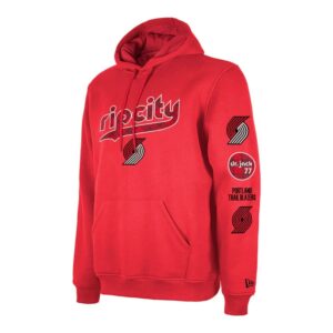 New Era Portland Trailblazers 2024 City Edition NBA Sweat à capuche Rouge 699874