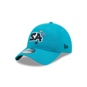New Era San Antonio Spurs 9TWENTY 2023 City Edition NBA Strapback Chapeau Turquoise 699247