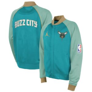 Nike Charlotte Hornets City Edition On Court Showtime Veste zippée Turquoise 700141