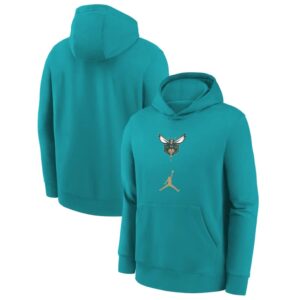 Nike Charlotte Hornets Club Logo City Edition NBA Jeunes Sweat à capuche Turquoise 699672