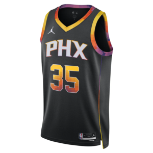 Maillot de basket-ball 2023-24 Phoenix Suns Kevin Durant #35 Swingman Statement Edition Maillot noir 701252