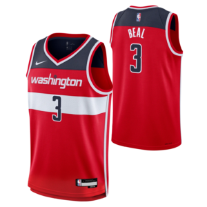 Maillot de basket-ball 2023-24 Washington Wizards Bradley Beal #3 Youth Swingman Icon Edition Maillot rouge rouge 701315
