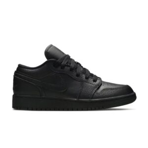 Air Jordan 1 Low GS Triple Noir 2020 Blanc 553560 091