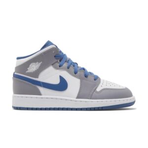 Air Jordan 1 Mid GS Cement True Bleu DQ8423 014