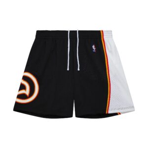 Atlanta Hawks 1994-95 Hardwood Classics Throwback Swingman NBA Short Noir/Blanc/Orange 707515