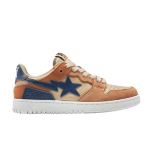 Baskets BAPE Sk8 Sta #4 M1 Beige Bleu 1I70191009 BEI