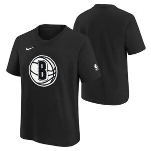 Nike Brooklyn Nets 2024 City Edition Essential Logo T-shirt NBA pour jeunes Noir 707489