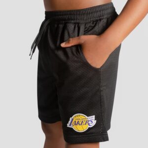 Short NBA Los Angeles Lakers Team Mesh pour jeunes Noir 708281