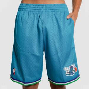Mitchell & Ness Charlotte Hornets 1999-00 Hardwood Classics Throwback Swingman NBA Short Blanc 710289