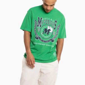 Mitchell & Ness Dallas Mavericks Vintage Arch T-Shirt Vert 703827