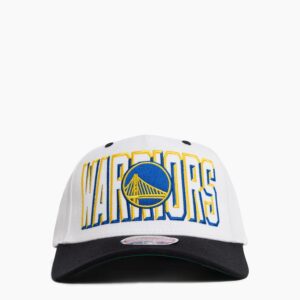 Mitchell & Ness Golden State Warriors Bevel Classic Stretch NBA Snapback Casquette Bleu 704935