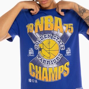 Mitchell & Ness Golden State Warriors Vintage Bust Out T-Shirt Crème 703739