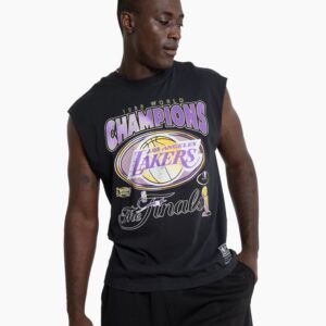 Mitchell & Ness Los Angeles Lakers Vintage 1988 World Champs NBA Muscle Tank Noir 703718