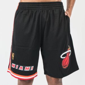 Mitchell & Ness Miami Heat 1996-97 Hardwood Classics Throwback Swingman NBA Short Jaune 710262