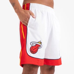 Mitchell & Ness Miami Heat 2005-06 Hardwood Classics Throwback Swingman NBA Short Blanc 710405