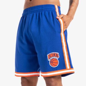 Mitchell & Ness New York Knicks 1991-92 Hardwood Classics Throwback Swingman NBA Short Bleu 709311