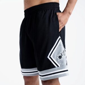 Mitchell & Ness San Antonio Spurs 1977-78 Hardwood Classics Throwback Swingman NBA Short Noir 711108