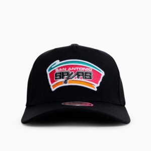 Mitchell & Ness San Antonio Spurs Retro Classic Logo Stretch NBA Snapback Chapeau Noir 703057